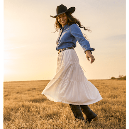 RedHead Ranch Midi-Stufenrock