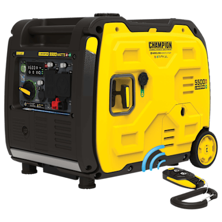 Champion Power Equipment 5.500 W Dual-Fuel-Inverter-Generator mit kabellosem Start und CO-Schutz