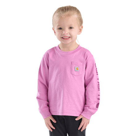 Carhartt Core Logo Pocket Langarm-T-Shirt für Kinder