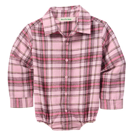Bass Pro Shops Flanell-Langarm-Body mit Knopfleiste für Babys