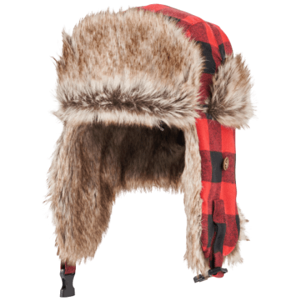 Natural Reflections Buffalo Plaid Trappermütze