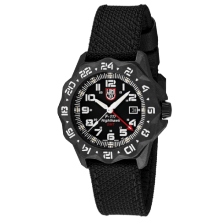Luminox F-117 Nighthawk Pilot Uhr mit CARBONOX-Gehäuse und Kevlar-Armband