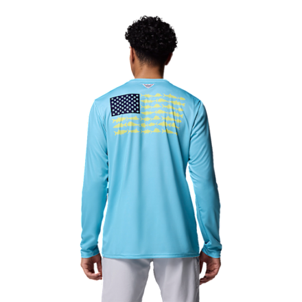 Columbia Terminal Tackle PFG Fish Flag Langarm-Shirt