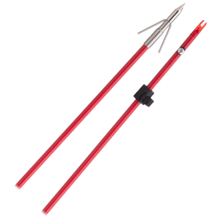 Cajun Archery Piranha Long Barb Point mit komplettem Pfeilset