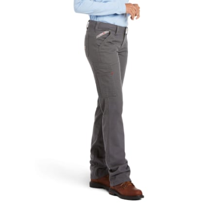 Stapelbare Hose mit geradem Bein aus flammhemmendem Stretch-DuraLight-Canvas von Ariat für Damen