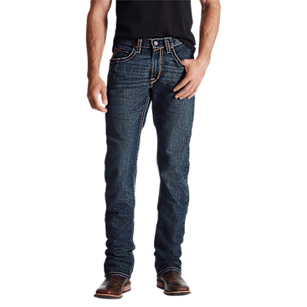 Ariat Rebar M5 Slim DuraStretch Edge Stackable Straight Leg Jeans für Herren