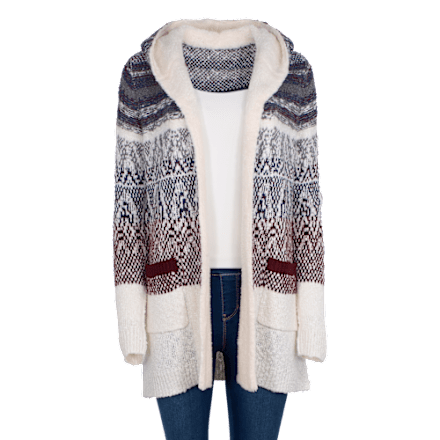 Natural Reflections Frosty Sherpa-Cardigan