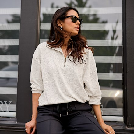 Natural Reflections Soft Haven Scuba Sweatshirt mit Viertelreißverschluss