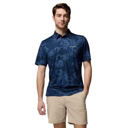 Columbia Parsons Point bedrucktes Kurzarm-Poloshirt