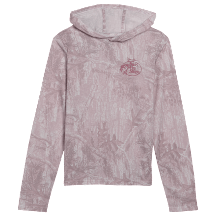 Bass Pro Shops Camo Langarm-T-Shirt mit Kapuze für Kinder