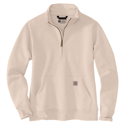 Carhartt Relaxed-Fit mittelschweres Sweatshirt mit Viertelreißverschluss und Stehkragen