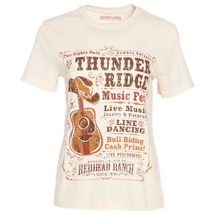 RedHead Ranch Thunder Ridge Kurzarm-T-Shirt mit klassischer Passform und Grafik