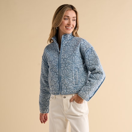 Steppjacke mit natürlichen Reflexionen