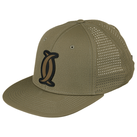 Cabela's Instinct Trucker-Kappe mit gummiertem Logo vorne und Mesh-Rückseite