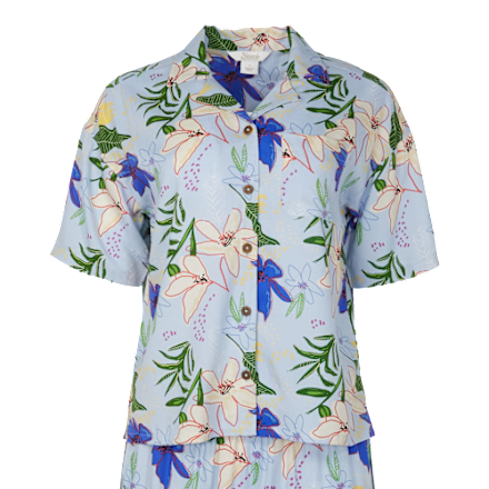Natural Reflections Tropical Resort Button-Down-Kurzarmhemd