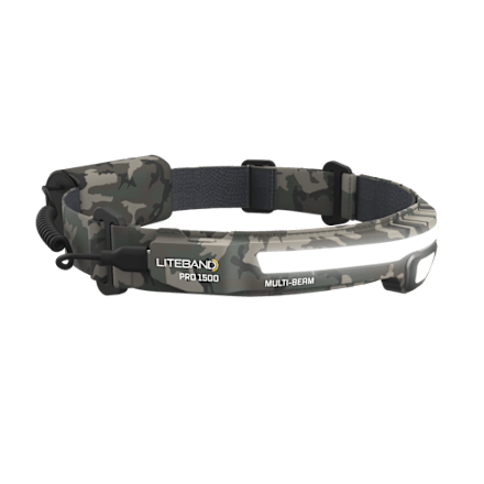 Liteband PRO 1500 Multibeam LED wiederaufladbare Stirnlampe