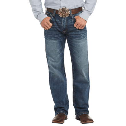 Ariat M4 Low-Rise Stretch Preston Boot-Cut-Jeans für Herren