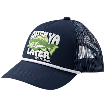 Bass Pro Shops Catch Ya Later Trucker-Kappe mit Puff-Print und Seil für Kinder