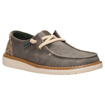HEYDUDE Wendy Workwear Leo Cheetah Slip-On-Leinwandschuhe für Damen