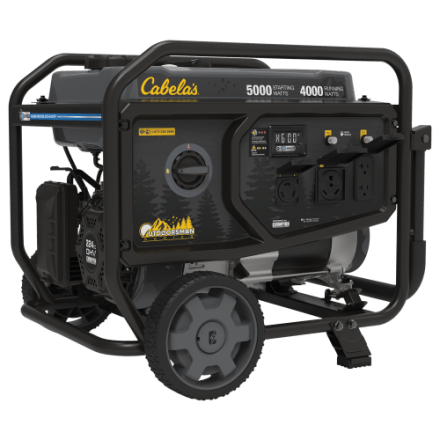 Cabelas tragbarer 5000-W-/4000-W-Wohnmobil-tauglicher Generator der Outdoorsman-Serie mit CO-Schutz