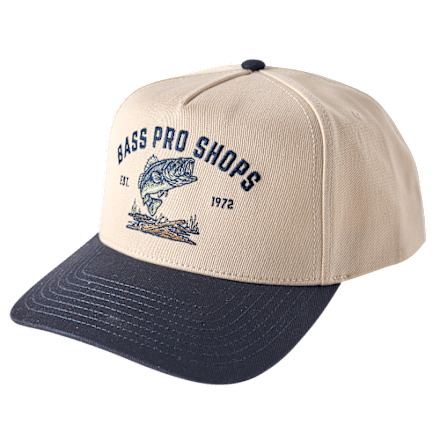 Bass Pro Shops verstellbare Kappe mit gesticktem Logo und Bass-Grafik