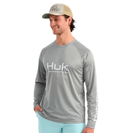Huk Vented Pursuit Langarmshirt mit Logografik