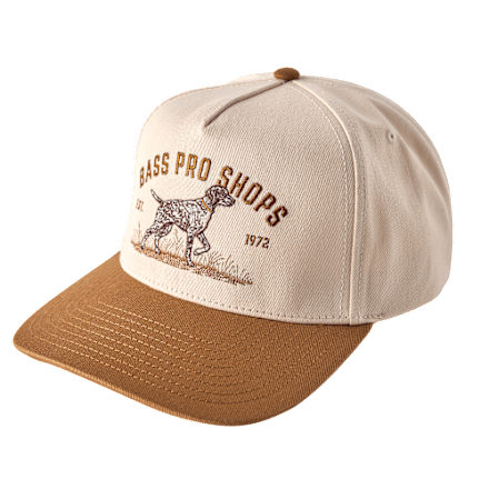Bass Pro Shops verstellbare Kappe mit gesticktem Logo und Hundegrafik