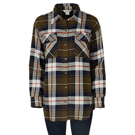 Natural Reflections Fireside Flanell-Langarmhemd mit Knopfleiste