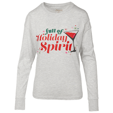 Natural Reflections Holiday Spirit Langarm-T-Shirt