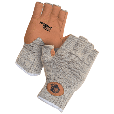 Fish Monkey Woll-Halbfingerhandschuhe aus Wolle