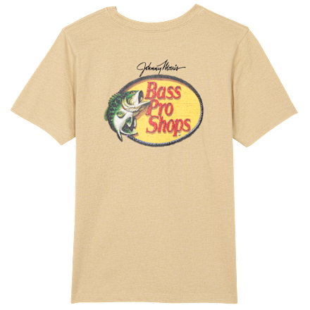 Bass Pro Shops Logo Kurzarm-T-Shirt mit Tasche für Kinder
