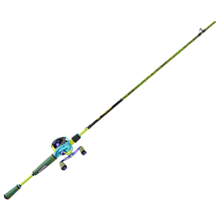 Bass Pro Shops Prodigy Baitcast Combo in Tek Green