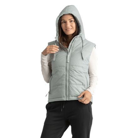 LIV Outdoor Daphne Superweiche Pufferweste mit durchgehendem Reißverschluss und Kapuze für Damen