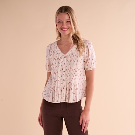 Kurzärmliges Button-Down-Hemd mit Blumenmuster von Natural Reflections