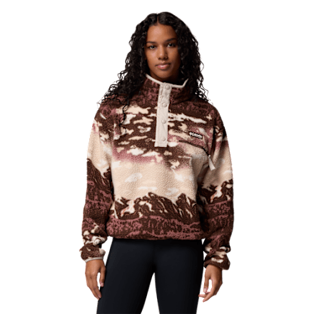 Columbia Helvetia II bedruckter, kurzärmeliger Half-Snap-Pullover
