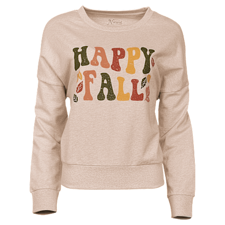 Natural Reflections Happy Fall Langarm-Sweatshirt