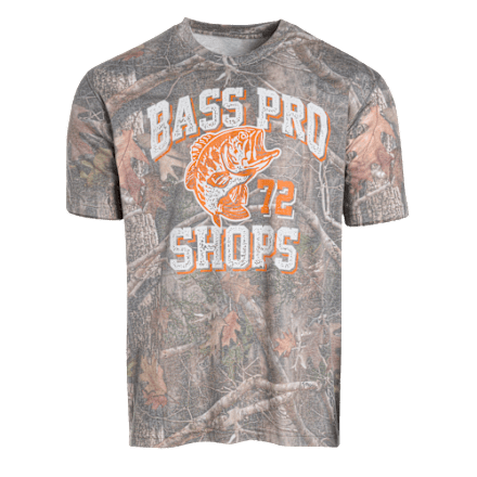 Bass Pro Shops TrueTimber Varsity '72 Faded Wash Kurzarm-T-Shirt