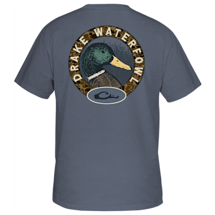 Drake Waterfowl Mallard Circle Kurzarm-T-Shirt mit Tasche