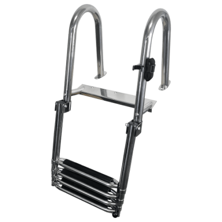 Bass Pro Shops Deck Boarding Ausziehbare 4-Stufen-Leiter mit Haltegriff
