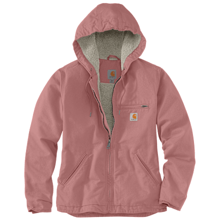 Carhartt Loose-Fit Washed Duck Sherpa-gefütterte Jacke für Damen