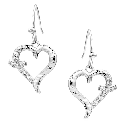 Montana Silversmiths With Love Herz-Ohrringe