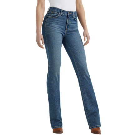 Wrangler Maßgeschneiderte Bootcut-Jeans mit hohem Bund