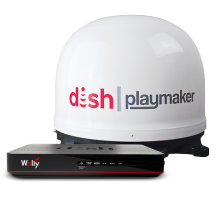 DISH Outdoors DISH Playmaker TV-Satellitenantenne und Wally HD-Receiver-Paket