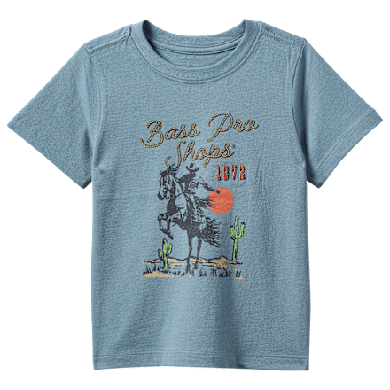 Bass Pro Shops Cowboy Graphic Kurzarm-T-Shirt für Kleinkinder