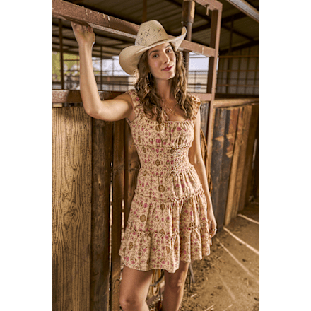 RedHead Ranch Bauern-Minikleid