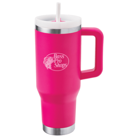 Bass Pro Shops 40-oz. Becher mit Schiebedeckel und Strohhalm