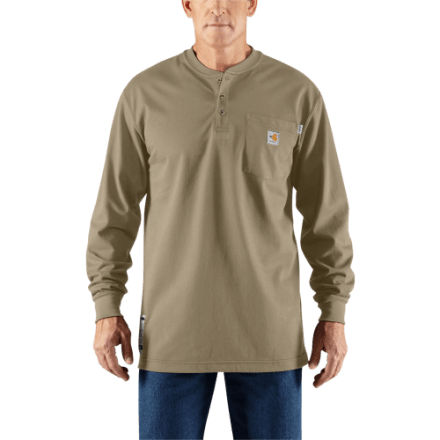 Carhartt Flame-Resistant Carhartt Force Cotton Langarm-Henley für Herren