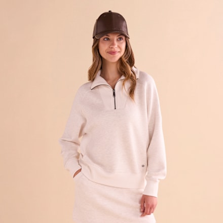 Natural Reflections Soft Haven Scuba Langarmpullover mit Viertelreißverschluss