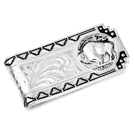 Montana Silversmiths Buffalo Nickel Southwestern Geldklammer