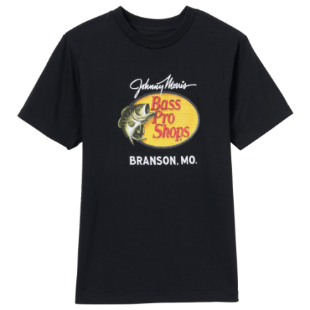 Bass Pro Shops Branson Woodcut Logo Kurzarm-T-Shirt für Kinder
